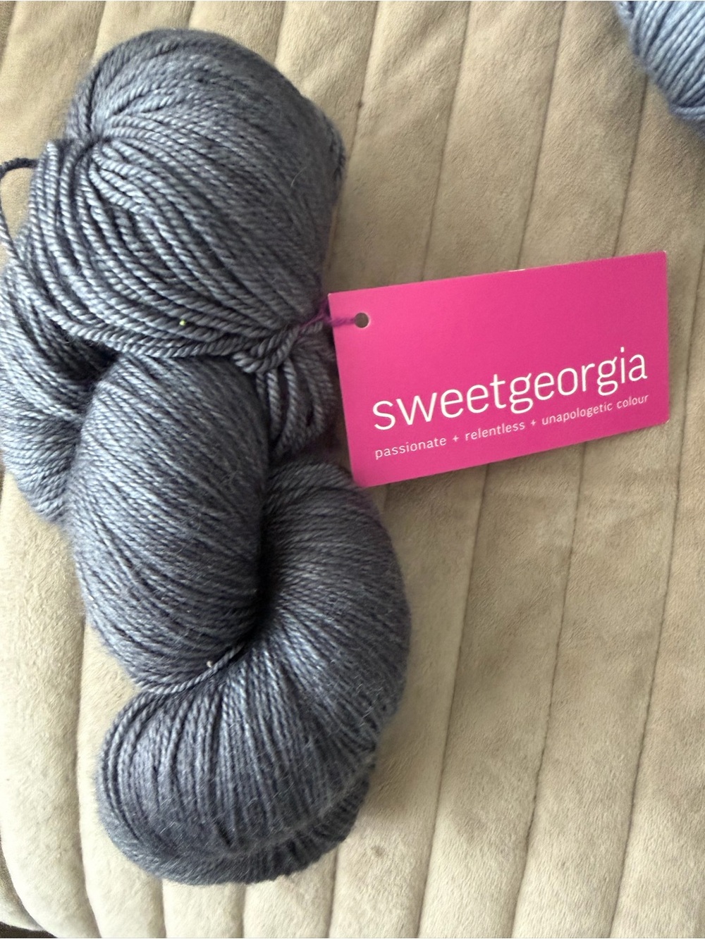 Sweet Georgia  Knit Yarn - Soft Gray